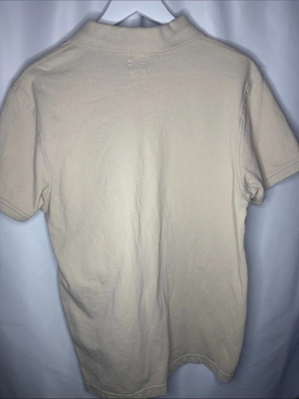 Levi's Men's Beige Polo with Red Logo